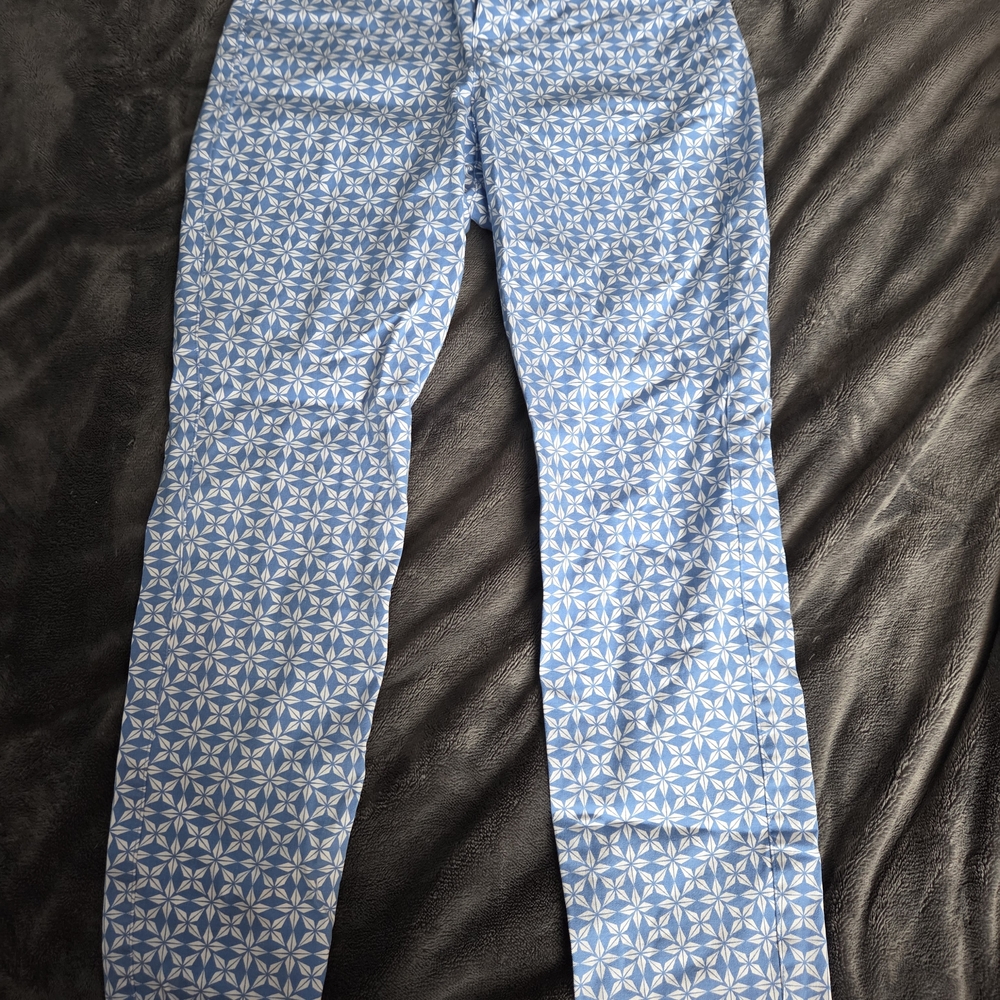 ☀️ 3/$15 - Old Navy Blue Geometric Women's Straight Leg Pants